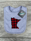 Buffalo Plaid Baby Bib ALL States