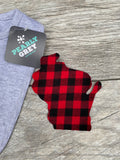 Buffalo Plaid Baby Bib ALL States