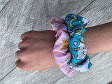 Uni Kitty and Cat ice cream cones- Scrunchie - hair tie - scrunchies