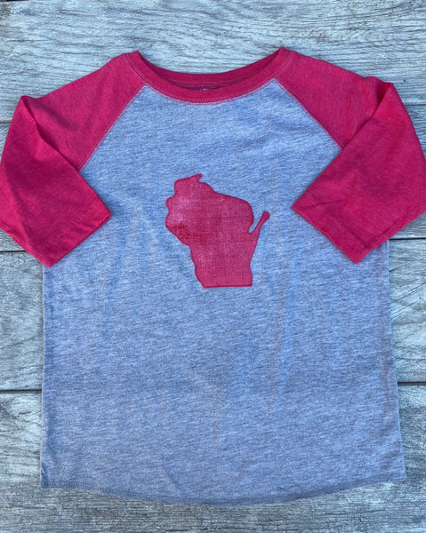 Pink Wisconsin Baseball t-shirt