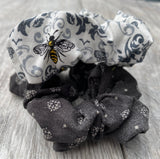 Black  Bees Scrunchies