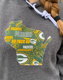 Wisconsin Sweatshirt - Hoodie - Green Bay Packers