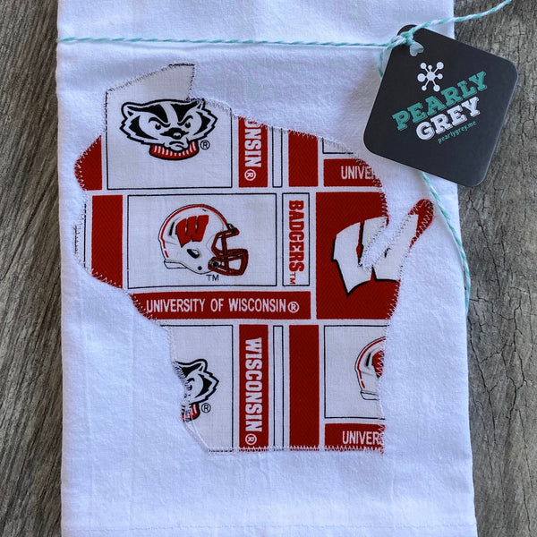 Wisconsin Badgers Kitchen Towel Tea Towel Flour Sack Towel