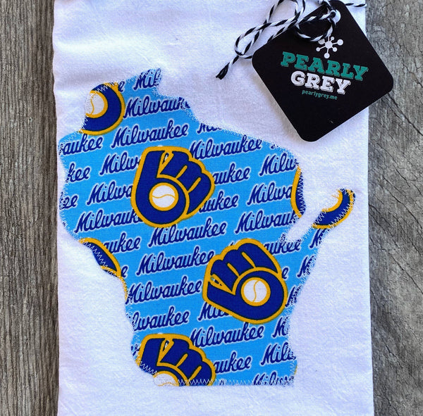 Milwaukee Brewers Wisconsin Kitchen Towel Tea Towel Flour Sack Towel