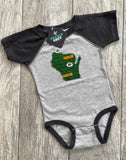 Wisconsin Bodysuit Green and Gold Packers 0-18 months