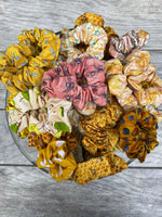 Bees and Yellow Mustard Scrunchie Mystery Bag, 5 Scrunchies